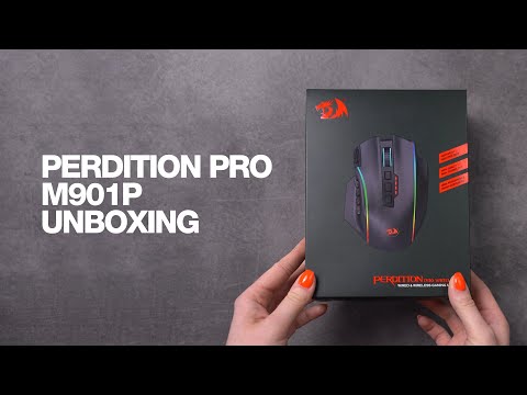 Redragon Perdition Pro M901P Full Unboxing and First Look - A truly big wireless MMO mouse