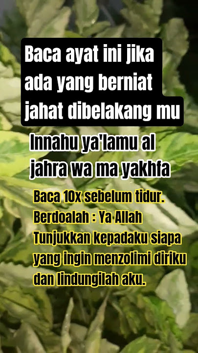 Baca Ayat ini Jika Ada yg berniat Jahat dibelakang mu #amalankebaikan #kumpulanhadits #shortsvideo