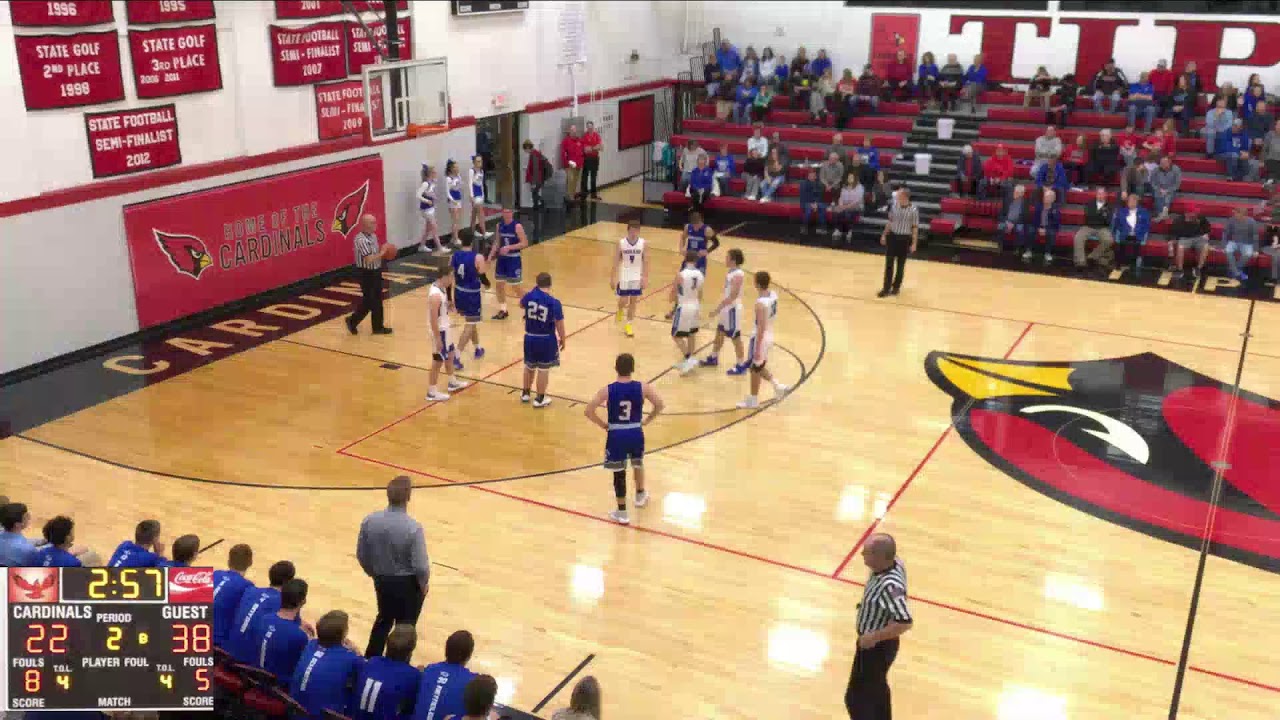 Tipton vs. First Round Tipton Tournament Boys Side Varsity Mens