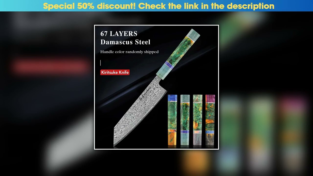 Review TURWHO 7" Japanese Hand Forged Kiritsuke Knife Damascus Kitchen Chef Knives Vegetable Meat C