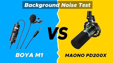 Boya M1 vs Maono PD200X - Background Noise & Sound Quality Test