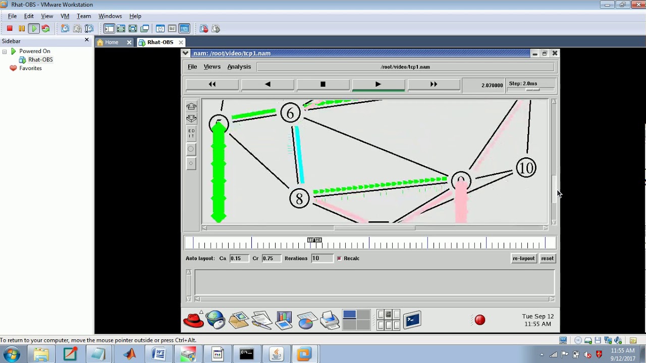 Software defined wireless networks (SDWN) using Ns2www
