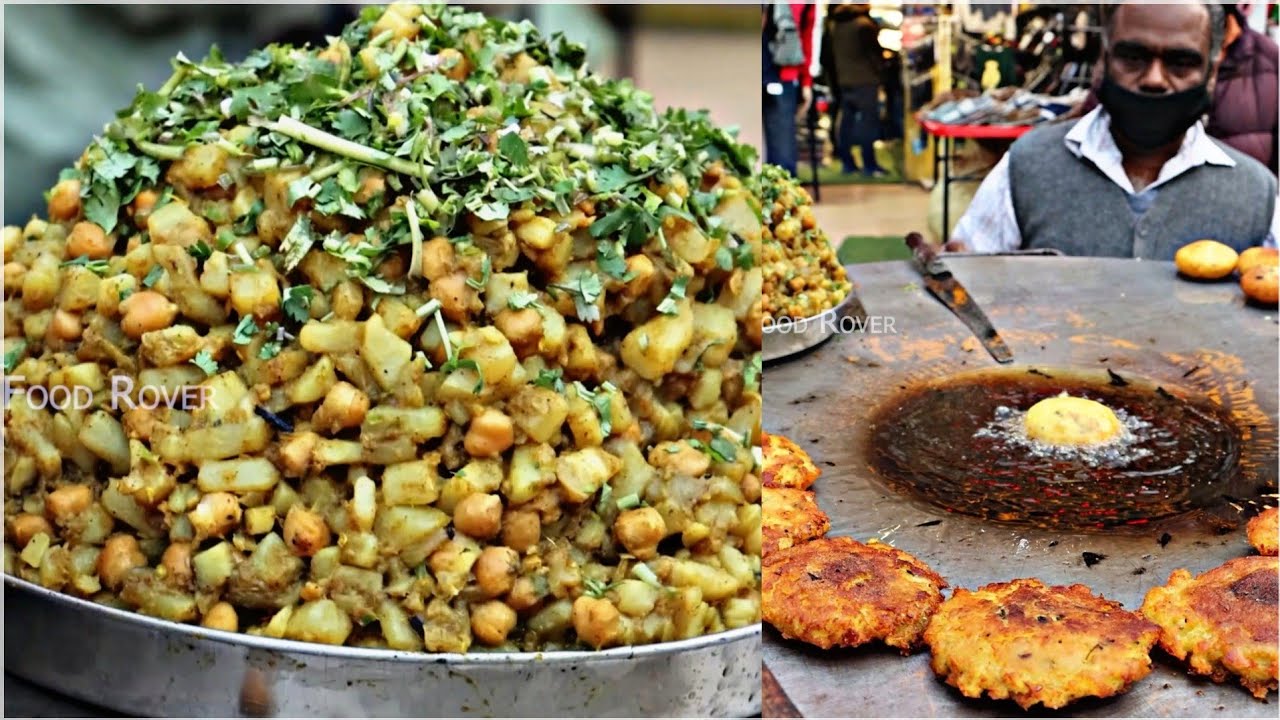 Fast Food Vendor Hot Dog Tikki Chat Famous Street Food