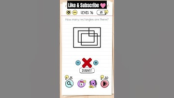 How Many Rectangles Are There? Brain Test Level :- 76