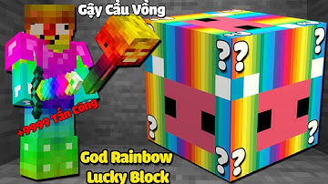 MINI GAME : GOD RAINBOW LUCKY BLOCK BEDWARS ** GẬY WITHER CẦU VỒNG SIÊU VIP CỦA NOOB