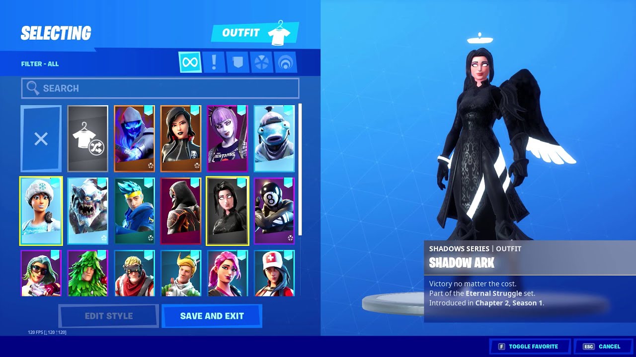 Shadow series | Outfit SHADOW ARK skin (Eternal Struggle)