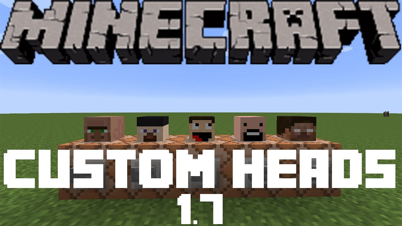 Minecraft Tutorial: Easy Custom Heads (1.7+) - YouTube