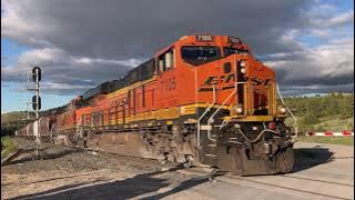 BNSF w/ MRL Helpers - Mullan Pass, MT  6/22
