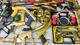 Gold Guns Collection! BB GUNS - Electronic Weapons and Realistic Rifle