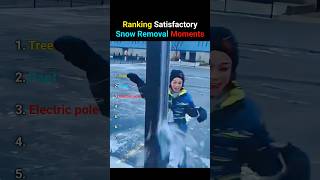 Ranking Satisfactory Snow Moments #asmr #funny #odlysatisfying #satisfying #fyp