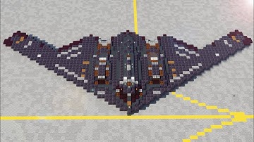 Minecraft B-2 Spirit Stealth Bomber Tutorial