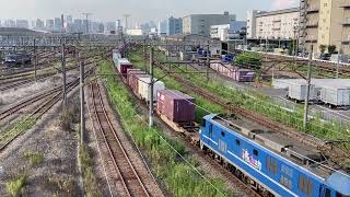 海上コンテナ輸送列車!高速貨物B 4073レ EF210-108+コキ20B