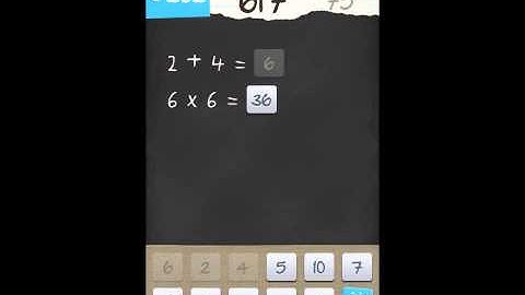 6 Numbers by Brainbow Level 75 Answer Guide