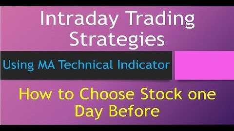 Find Intraday Stock One Day Before Using MA | Abhijit Zingade