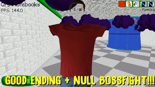 NULL BOSSFIGHT!!! | New Baldi's Basics Plus Remastered Beta 5 Good Ending - Baldi's Basics Mod