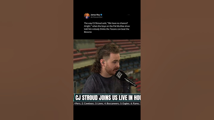 CJ STROUD GOT TOLD ON THE PAT MCAFEE SHOW THAT NO ONE THINKS THE TEXANS CAN BEAT THE BROWNS #texans