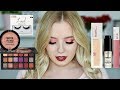 GRWM: TESTING NEW MAYBELLINE, NYX, &amp; VALENTINES DAY TUTORIAL