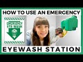 How to use an emergency eyewash station  by ally safety