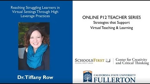 K12 Online Teaching Webinars: High Leverage Practices