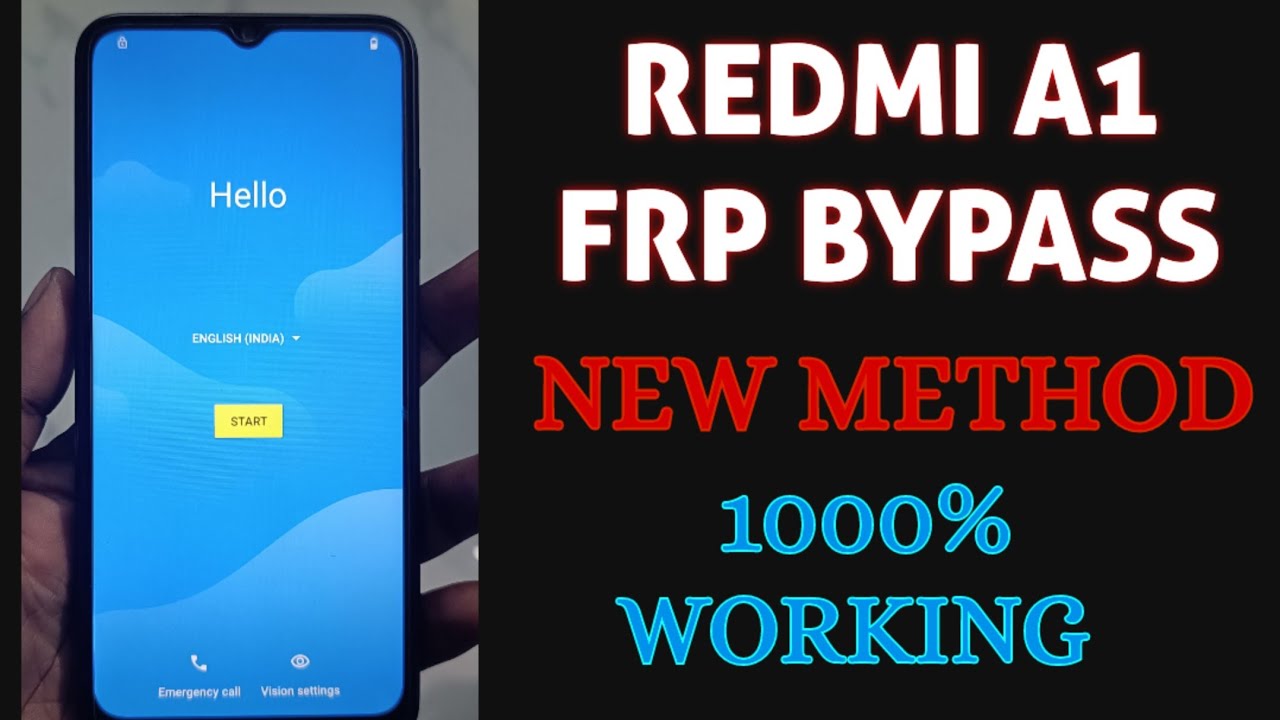REDMI A1 FRP BYPASS WITHOUT PC NEW METHOD REDMI A1 FRP UNLOCK 