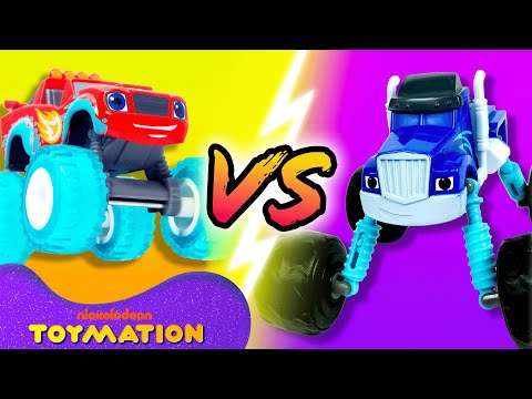 Water Rider Blaze vs. Tow Truck Crusher! #8 | Blaze and the Monster Machines Toys | Toymation