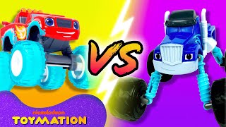 Water Rider Blaze vs. Tow Truck Crusher! #8 | Blaze and the Monster Machines Toys | Toymation by Toymation 2,697,755 views 3 months ago 5 minutes, 37 seconds