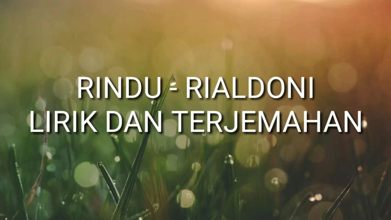 Lagu Meurindu - RIALDONI {Lirik dan Terjemahan}