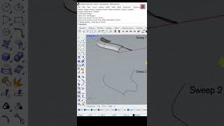 Rhino Tutorial Sweep 1 vs Sweep 2 #rhino3d #tutorial #parametricdesign