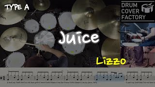 Juice(동영상악보)-Lizzo-유한선-일산드럼학원,화정드럼학원,드럼악보,드럼커버,Drum cover,drumsheetmusic,drumscore