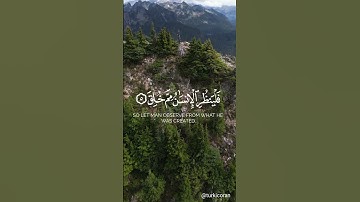 فَلْيَنْظُرِ الْإِنْسَانُ مِمَا خُلِقَ سورة الطارق احمد سعيد العمراني #القرآن  #الله #المصحف
