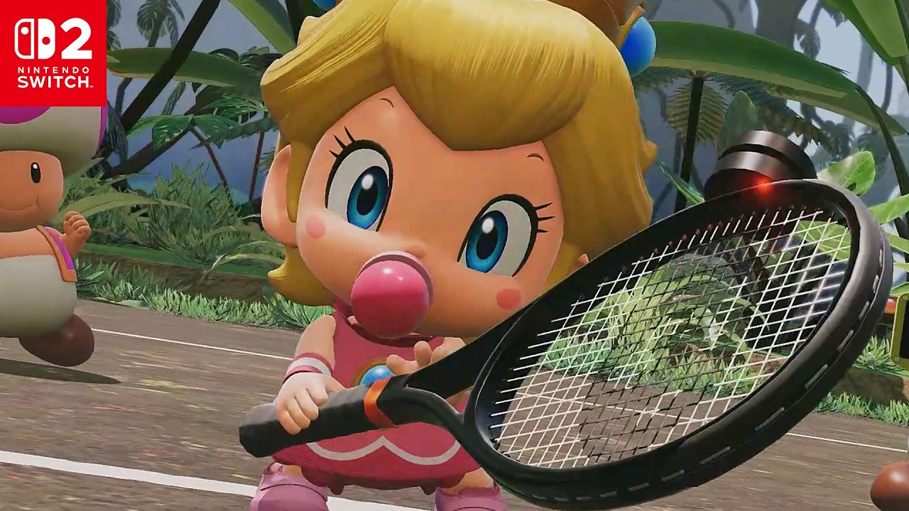 Baby Peach, Baby Mario Vs. Donkey Kong, Diddy Kong - Mario Tennis Fever | Nintendo Switch 2