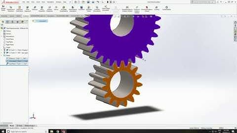 Solidworks Toolbox - Making and Mating Spur Gears