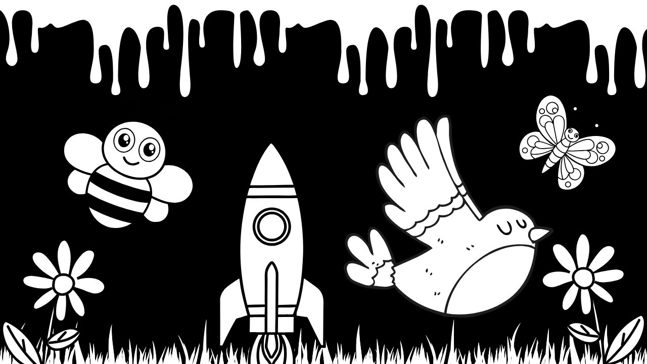 Baby Sensory Video - Black And White Baby Stimulation - Sensory Videos For Babies - Calm Music #baby