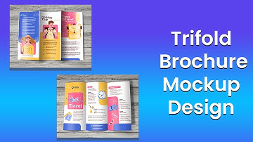 Tri fold brochure mockup design tutorial in Photoshop || Bangla tutorial
