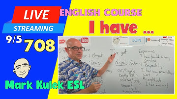 English Class #708 | Live Stream English Class - Mark Kulek ESL