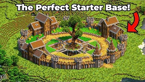 How to Make the ULTIMATE Starter Base in Minecraft (2 Minute Tutorial)