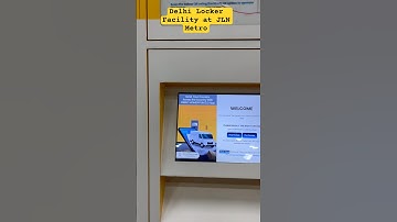 Check it out Delhi metro locker Facility #delhi #metro #locker #digitalindia #jlnstadium #explore