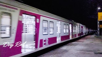 Beauty at night ICF EMU local train arrival and departure