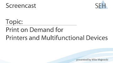 UTN Manager - How to use the Print on Demand function for myUTN