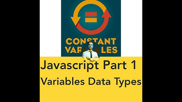 Javascript Video Tutorial Part 1: Variables and Data Types
