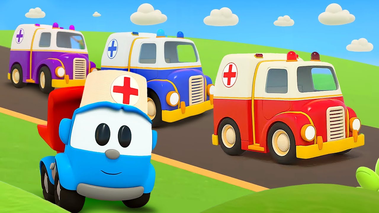 The robots were jumping on a new trampoline very carelessly, and now an ambulance is helping them!