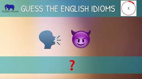 Can you guess the Idioms By Emojis & English Idioms Popular Video