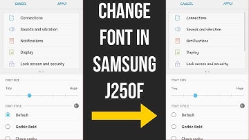 Samsung J2 2018 : How to change font style in Samsung J2 2018