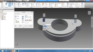 03 Turning Sketches Into 3D Models With Extrude in Autodesk Inventor