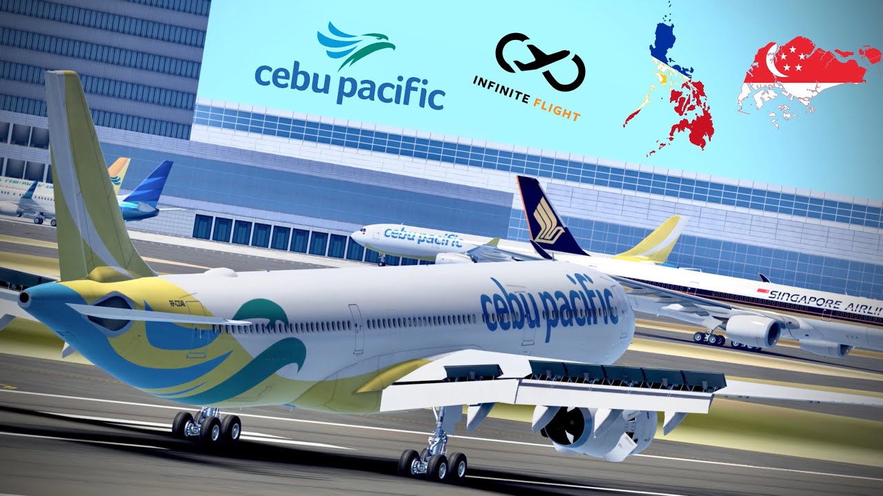 Infinite Flight: Манила (MNL) — Сингапур (SIN) | Cebu Pacific | Airbus A330-300