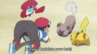 Serena Reacts To Ash Training Rockruff