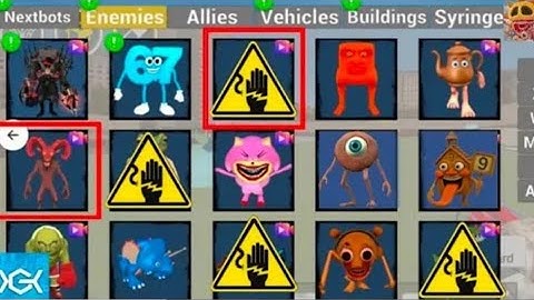 Nextbots in playground mod updated new 9.2.11 unlocked every character chasing nextbots
