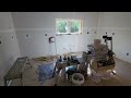insulated and drywalled walkthrough