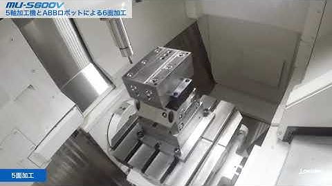 Gia công 6 mặt máy phay CNC 5 trục Okuma MU-S600V + robot ABB. Yamazen Việt Nam. LH: 0989868950