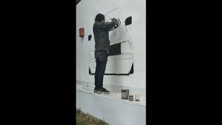 drawing car golf graffiti art رسم جرافتي على حائط جنينة عربية جولف #مصر #art #egypt #رسم #فن #cairo